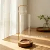 Quemador de incienso de vidrio invertido en stock, recipiente de vidrio anti-esparcimiento de ceniza, soporte para incienso, soporte de incienso para interiores anti-derrames