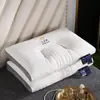 2026 Nueva Almohada Cápsula Espacial de Algodón Tejido de Borde Tridimensional Almohada para Adultos Almohada para Estudiantes Núcleo de Almohada Protección de Columna Cervical de Látex Ayuda para Dormir