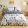Juego de ropa de cama moderno minimalista de tres piezas para comercio exterior transfronterizo (funda de edredón, sábana bajera, funda de almohada) disponible para personalización desde el fabricante