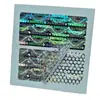 Etiqueta láser holográfica 3D con dibujos animados en color, etiqueta adhesiva antifalsificación, pegatina de sellado transparente, pegatina con nombre