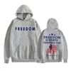 Luta pela Liberdade Transfronteiriça Charlie Kirk Moletom Masculino Feminino Moda Moletons Moletom Casual