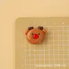 Muñeco de Nieve Brillante y Reno DIY Pegamento Cremoso Accesorios de Resina Pasadores y Cuerdas para el Cabello Hechos a Mano Kit de Materiales de Decoración Al Por Mayor