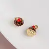 [Serie de Café de Desayuno Parisino] Colgante de Croissant de Grano de Café DIY Goteando Aceite Colgante Accesorios para Joyería DIY