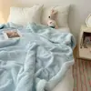 Manta de Franela Gruesa de Doble Cara Invierno Ins Simple Coral Fleece Lana de Cordero Cubierta de Sofá Manta para una Persona Siesta Manta Pequeña