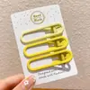 Pinzas para el cabello coloridas, artísticas y coquetas modelo 2025, pinzas de pico de pato estilo universitario para chicas dulces, pasadores para el cabello de estudiante, accesorios para el cabello de alto valor