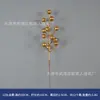 12 Frutos de Acebo 12 Frutos Dorados Hoja de Abanico Dorada Hoja de Ginkgo Fruta Roja Cubo de la Fortuna de Año Nuevo Arreglo Floral Eucalipto de Simulación