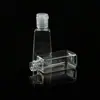 Venda Direta de Fábrica Frasco Trapezoidal de 30ml Gel Higienizador de Mãos Frasco para Perfume Óleo Essencial Embalagem de Viagem Pet Transparente Tampa Flip