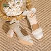 Zapatos de Tacón Alto Franceses para Mujer Tacones Gruesos Estilo Femenino Suave Dama de Honor Retro Perla Mary Jane Zapatos de Boda para Novia Zapatos de Cuero Pequeños