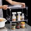 Estante de Almacenamiento para Limpieza de Niña Estante de Cocina Apilable Almacenamiento de Condimentos Almacenamiento de Lujo Ligero de Doble Capa Almacenamiento para Estufa