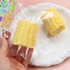 Molde de silicona para velas de aromaterapia con forma de medio maíz, ideal para decorar tartas, fondant y jabón hecho a mano.