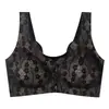Ropa interior popular transfronteriza con botones delanteros para madres de mediana edad y mayores con espalda bonita, Sujetador de verano delgado sin aros, Sujetador tipo banda para el pecho