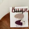 Par de Pasadores BB con Forma de Gota de Agua con Lazo de Botón de Encaje Dulce para Pinza Lateral de Cabello de Bebé, Pinza para Flequillo