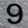 Adesivo Digital Estéreo de Acrílico Letras Bronze Dourado Preto e Branco Número do Quarto Adesivo de Parede Placa de Número de Porta Placa