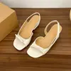 Nuevas Sandalias de Moda de Verano Estilo Chino Transpirables con Lazo y Punta Abierta Slip-On para Mujer para Uso en Exteriores