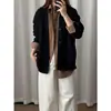Cardigan Gris Tipo Waffle Americano Transfronterizo Resistente Estilo Perezoso de Otoño Cuello en V Chaqueta de Hombro Normal Sudadera de Pareja Estilo Hombre
