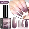 Esmalte de Uñas Fototerapia Popular Transfronterizo Color Caramelo Fluorescente Dopamina 12 Colores Deslumbrante Cambio de Temperatura Color Esmalte de Uñas Set de Pegamento