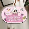 Alfombrilla de Suelo Ovalada de Barro de Diatomeas con Dibujos Animados Lindos Xiaoxin para Baño, Tina, Absorbente de Agua, Antideslizante, Alfombrilla de Suelo para Entrada, Resistente a Manchas