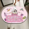 Alfombra de Piso de Barro de Diatomeas de Dibujos Animados Xiaoxin Alfombrilla Absorbente para Piso de Baño Alfombrilla para Pies de Fácil Cuidado para Baño Felpudo Decorativo para el Hogar