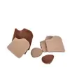 Esponja de Polvo de Chocolate que No Absorbe el Polvo, Doble Uso para Aplicaciones Secas y Húmedas, Esponja con Superficie de Galleta de Chocolate Afelpada, Set de Esponjas de Polvo