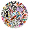 Nuevo Set de Pegatinas Creativas de Cultura de Patineta Estilo Urbano de 56 Piezas, Calavera Graffiti Genial de Moda, Set de Materiales de Decoración Personalizada Transfronteriza