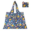 Bolsa de Compras Plegable, Nueva de Gran Capacidad, Bolsa Plegable Ecológica en Stock, Bolsa de Tote de Almacenamiento Plegable Portátil Impresa Creativa