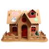 Natal feito à mão diy biscuit casa de neve fazendo material saco infantil brinquedos criativos jardim de infância atividade decoração