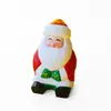 Serie de Adornos de Mesa Tallados de Papá Noel, Talla de Madera Hecha a Mano, Regalo Decorativo Sanador para Escritorio, Linda Serie Navideña
