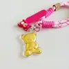 Colgante de Gato Doraemon de Oro Puro 999, Cadena para Teléfono de Doraemon, Shin-Chan el Chico del Crayón, Llavero de Oso de Fresa, Regalo Llavero