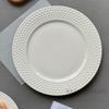 Padrão de Golfe Simples Escandinavo Prato para Bife Cerâmica Branco Prato de Jantar Prato Redondo Prato Plano Prato Rasinho Prato de Sobremesa de Alto Valor