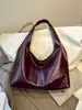 Bolso tote de comercio exterior nuevo, bolso de hombro con textura de moda PU, bolso cruzado versátil de gran capacidad retro europeo y americano para el día a día, bolso de mujer transfronterizo