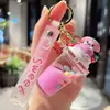 Llavero Creativo Relleno de Aceite Sanrio Leche de Frijol Colorida Botella de Arena Líquida Dibujo Animado Lindo Colgante de Bolso Exquisito Pequeño Regalo