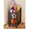 Estante de Almacenamiento para Baloncesto Soporte de Piso Estante de Almacenamiento para el Hogar Almacenamiento de Pelotas de Bádminton Equipo Deportivo de Fitness Estante de Almacenamiento para Esterillas de Yoga