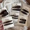 Grampo de Cabelo com Estampa de Leopardo Coreano, Presilha Lateral de Alto Padrão e Exquisite, Presilha para Franja com Combinação de Cores, Presilha para Cabelo da Testa, Acessório de Cabelo Grampo