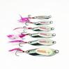 Isca de metal chanfrada com lantejoulas para pesca Luya Isca Luya com pena Isca artificial Isca dura especial