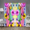 Nuevo suministro de fábrica 2 piezas cortina de tela con impresión digital 3D transfronteriza pantalla para ventana serie Flor Mariposa