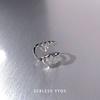 Yyds flash para fora de foco! Brinco de Clipe Feminino Totalmente Cravejado de Diamante de Alto Padrão Leve Luxo Sem Furos na Orelha Brincos de Estilo Frio