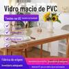 Exportação grau materno e infantil pvc Placa de Cristal pvc transparente toalha de mesa para sala de jantar fosca placa de borracha macia altamente transparente vidro macio