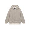 Ropa de Hombre Beijie Marca de Tendencia Estilo Americano Otoño 2025 Nueva Sudadera con Capucha Rayada Sencilla Chaqueta Cardigan Abrigo para Hombre