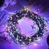 Luces de Cadena de Petardos LED Transfronterizas Personalizadas con Patas de Ciempiés, Luces de Alambre de Cobre, Luces Decorativas de Ambiente Navideño Solares Alimentadas por Batería y Luces Coloridas