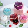 Caja de Joyería en Forma de Corazón de Rosa de Flor Eterna Transfronteriza Caja para Collar 214 Día de San Valentín Chino Día de la Madre Regalo de Navidad