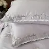 ¡Extremadamente Favorecedor y Súper Bonito! Juego de Ropa de Cama Satinada de Algodón Estilo Francés Juvenil Hecho de Algodón de Fibra Larga de Xinjiang con Bordado, Juego de Cuatro Piezas