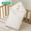 Manta swaddle de algodão puro grau A para recém-nascidos, macia e respirável, adequada para uso na sala de parto, e pode ser usada como uma manta acolchoada para bebês