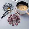 Mantel de Silicona Aislante para Mesa de Comedor Alfombrilla de Silicona Anti-quemaduras Estilo Escandinavo Alfombrilla para Tazón Alfombrilla para Olla Alfombrilla para Plato Posavasos Alfombrilla para Plato con Forma de Flor Personalización