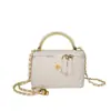 Bolso Bandolera Acolchado de Diseño Exclusivo para Mujer Primavera/Verano 2026 Bolso de Hombro con Cadena Versátil de Gama Alta Bolso Elegante Tipo Caja