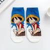 Nuevos calcetines de dibujos animados japoneses directos 2023 serie pirata de sombrero de paja para niños calcetines de algodón calcetines de barco para mujer calcetines de dibujos animados lindos para mujer