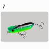 Cebo Artificial Medio Palo Señuelo de Hundimiento Lento Crankbait de Recuperación Lenta para Lucio, Lucioperca y Black Bass Señuelo Minnow Multisección