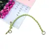 Correa de Hombro para Bolso Tejido DIY para Mujer, Correa de Hombro Única, Asa de Bolso de Mano, Cuerda Trenzada de Doble Hilo, Correa de Muñeca con Nudo Retorcido