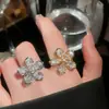 Anillo Ajustable Flor Gota de Agua de Circonita Bañado en Oro Real de 18K Exquisito Anillo de Dedo Índice de Gama Alta Joyería de Moda Personalizada para Mujeres