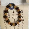 Pulsera de Granos de Café de Lujo Literario, Pulsera de Perlas de Nogal de Alta Gama, Joyería de Mano Linda, Pulsera de Pareja