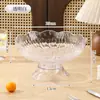 Bandeja de Frutas de Luxo Leve e Alta Estética, Bandeja de Exibição de Frutas Secas, Doces e Lanches para Sala de Estar Jia Yuan, Bandeja Alta, Prato de Frutas